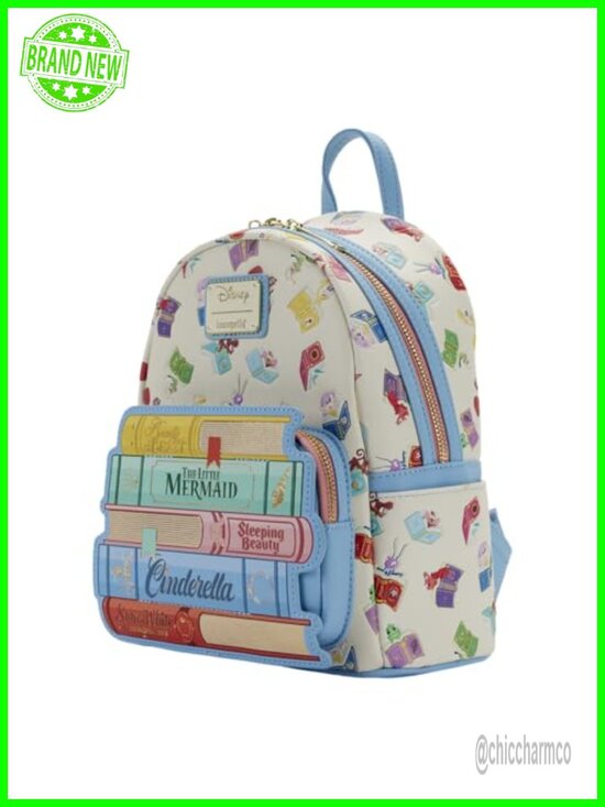 Disney Princess Books Classics Mini Backpack Faux Leather Loungefly main image 6